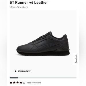 BNIB PUMA ST RUNNER 4V LEATHER